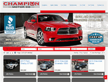 Tablet Screenshot of championmotorco.com